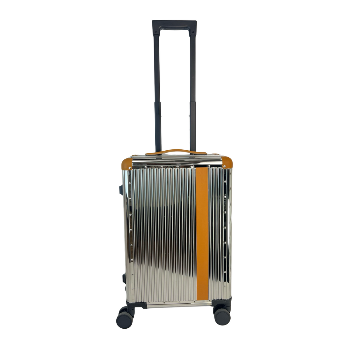 Bon Voyage 0166 20" Titanium Steel Carry-On Hardside Spinner Luggage
